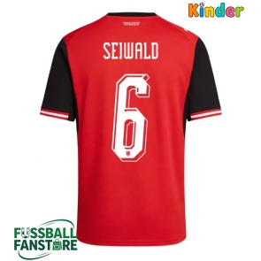 Österreich Nicolas Seiwald #6 Replik Heimtrikot Kinder WM 2026 Kurzarm (+ Kurze Hosen)